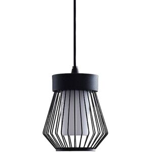 Lindby - Ceiling Light Outdoor Vajana dimmable (vintage, antique) in Black made of Aluminium (1 light source, E27) from opal white, black