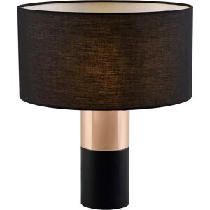 TEAMSON HOME Ayden Table Lamp with Touch Control, Standing Light with Tap Sensor, Modern Lighting in Black for Living Room, Bedroom or Dining Room - Black/Brass