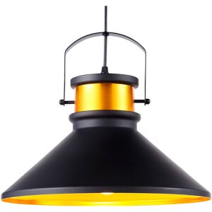 Teamson Home - Pendant led Light Black Modern Hanging Ceiling Lighting VN-L00036-UK - Black/Rose Gold