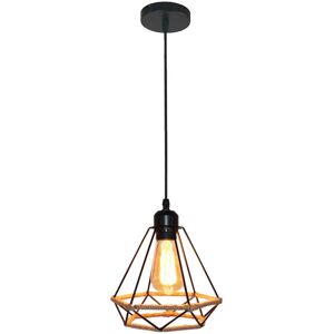 WOTTES 3 Light Vintage Ceiling Pendant Lamp Geometric Hanging Light Adjustable Chandelier - 1 Pcs