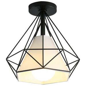 Wottes - Vintage Ceiling Light Creative Diamond Ceiling Lamp for Kitchen Island Bar Cafe 25CM E27