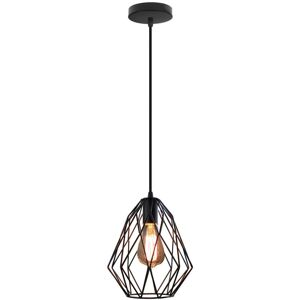 Wottes - Vintage Ceiling Pendant Light Meatal Cage Hanging Lamp E27 Chandelier for Bar Cafe