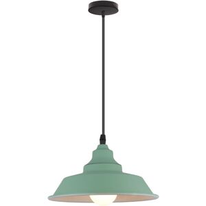 WOTTES Modern Ceiling Pendant Lamp Green Indoor Hanging Light Metal Chardelier