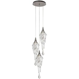 Visconte Efendee Ceiling Pendant Crystal 3 Light - Polished Chrome Litecraft Chrome