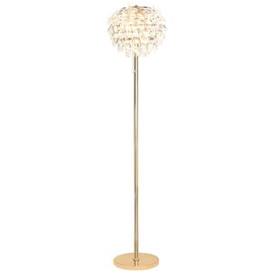 Visconte Maine Floor Lamp 3 Light With Crystal Shade - Polished Gold Litecraft Gold