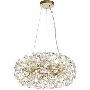 Litecraft - Visconte Scoppio de Stelle Crystal Ceiling Pendant 12 Light in Gold - Gold