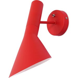 PRIVATEFLOOR Wall Lamp Narn- Steel Red Stainless Steel, Metal - Red