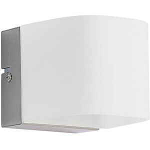 Wall Light Bianara dimmable (modern) in White made of Metal for e.g. Living Room & Dining Room (1 light source, G9) from Lindby satin nickel, opal