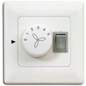 PEPEO Wall switch / wall control for ceiling fans with lighting - flush mounted