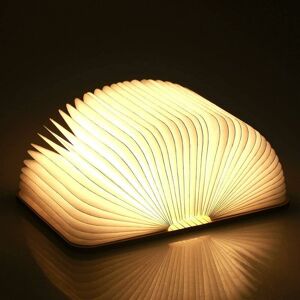 MUMU Wooden Foldable Book Lamp, Magnetic Led Book Lights, Decorative Lights/Night Light, usb Rechargeable Desk Lamp