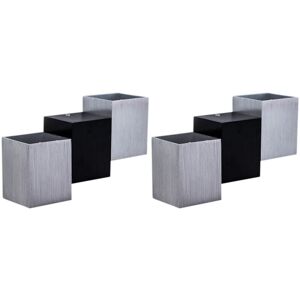 WOTTES 2-pack Modern led Wall Light Indoor Wall Lamp Outdoor Up Down Wall Sconce Cool White Light