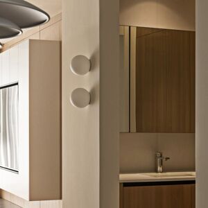 WOTTES 2-pack Modern Wall Lamp Indoor Wall Sconce Lights Glass Globe Wall Light Fixtures Matte White Ceiling Light 5W Warm Light G9 Ø15cm