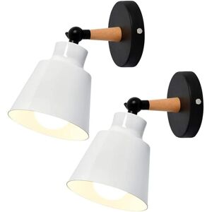 Linghhang - 2 Packs Vintage Industrial Wall Lights Ceiling Lamps E27 Adjustable Metal Indoor Wall Lamp Retro for Bedroom Kitchen Restaurant