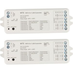 TLILY 2X Tuya led Controller 5 in 1 Dimmer cct rgb rgbw rgbww rgbcct Strip Smart Life Wifi 2.4G rf Remote Control 12-24V WT5
