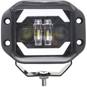 Tlily - 5 Inch Car led Work Lights Angel Eyes Square Spotlights Front Bumper Mesh Fog Lights Suitable for Wranglers
