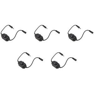 Tlily - 5X 12V / 24V 6A led Dimmer Controller Adjust Brightness for Easy Color Clear, Black