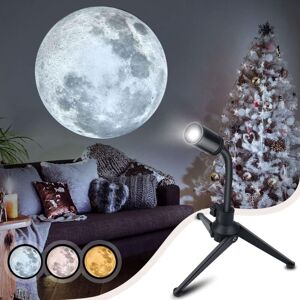 Ikodm - Baby Night Light, Moon Projector, led Portable Moon Projection Lamp 360° Rotating Stand usb Night Light for Bedroom Decoration Projector and