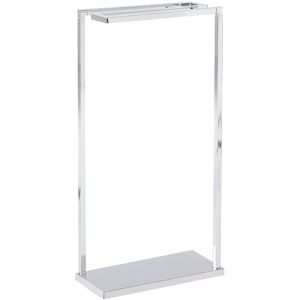 Beliani - Bathroom Accessories Towel Stand Rack Steel 3 Rails Glossy Silver Garcitas