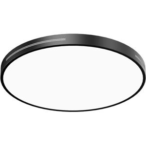 TONCHEAN Black LED Slim Ceiling Light, 30cm-18W LED Ceiling Lamp Modern Tri-Color Ceiling Light for Balcony Living Room Bedroom
