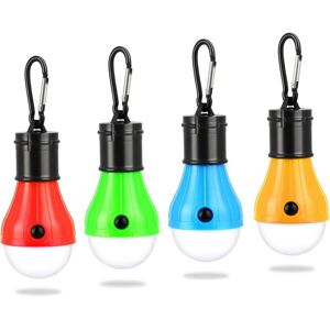 SJQKA Camping Light, 4 LED Camping Lanterns Battery Operated, Portable Tent Lamp, Waterproof Emergency Camping Light.