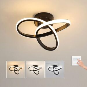 Goeco - led ceiling light, 22 w ceiling lamp, corridor lights, for living room, balcony, bedroom, diameter 24 cm, 3000 K/4000 K/6000 k (random