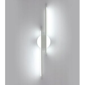COMELY LED Indoor Wall Light, 24W White Wall Lamp 6500K Cool White Light, Long Parallel Wall Sconce for Living Room, Hallway, Bedroom, Hotel, Cafe