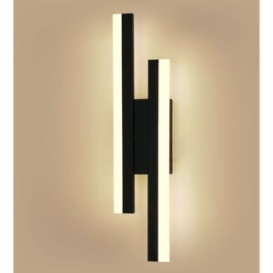 Comely - Modern 16W led Indoor Wall Lamp 3000K Warm Light, Black Acrylic for Bedroom, Living Room, Hallway, Staircase
