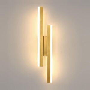Comely - Modern led Wall Light, 16W Gold 3 Color Temperatures Elegant Indoor led Wall Light, 3000K/4000K/6500K led Wall Lamp for Bedroom, Living