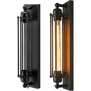 HOOPZI Corridor Wall Lamp, Vintage Wall Lamp, Retro Style Vintage Industrial Lamp, E26 / E27 Wrought Iron Wall Lamp (No Bulb Included) (1PCS)