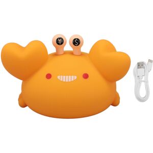 GROOFOO Crab Night Light Warm White Lighting 3 Brightness Levels Soft Silicone Animal Bedside Lamp with 30 Minute Timer