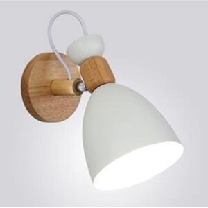 TONCHEAN Creative Modern Wall Lamp Simple Wall Lamp Iron E27 Base Nordic Art Deco Style for Bedroom, Living Room, Kids Room, Restaurant, Hallway, Stairs