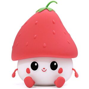 Tlily - Cute Strawberries Night Light,Cute Night Light Night Light,Rechargeable Night Light for Bedroom,Lamp Room Decor,As Shown