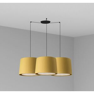 FARO BARCELONA Faro samba - Triple Cylindrical Cluster Drop Light Black, E27