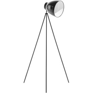 Beliani - Modern Tripod Floor Lamp Metal Scandinavian Adjustable Lampshade Black Tamega