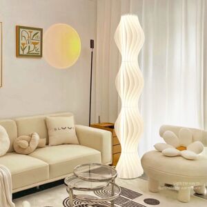 Luvodi - Floor Lamp with Hula Lampshade Straw Skirt led Lamp Standing Lounge Light, 170cm Height