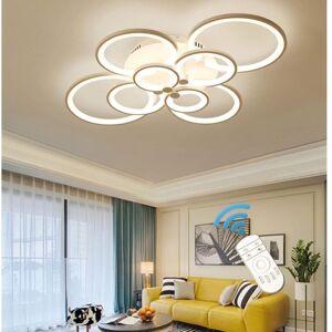 Ganeed - Modern led Flush Mount Lighting Fixture, Dimmable 8-Head Ceiling Light Lamp with Remote Control Chandeliers for Living Room Kitchen Bedroom