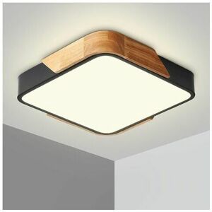 DEWDAT Ghost led Ceiling Light 24W Ceiling Lamp with Remote Control Adjustable Brightness Modern Ultra Thin Square Bathroom Light Fixture for Home Office,