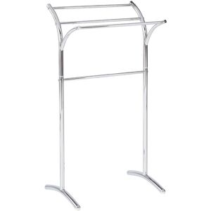 Beliani - Bathroom Accessories Towel Stand Rack Steel 3 Rails Glossy Silver Yopal