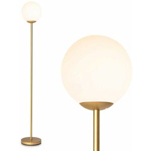 Costway - Globe Floor Lamp Modern Freestanding Lamp Standing Light with Acrylic Lampshade