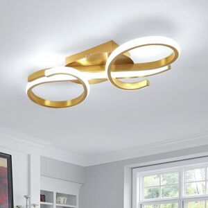 Goeco - coeco Modern led Ceiling Light, 36W Creative Gold Ceiling Lamp, led Ceiling Lamp for Bedroom Kitchen Living Room Dining Room, 6500K Cool