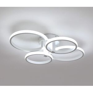 Goeco - Modern led ceiling light, 48W 5400LM Round ceiling light, white aluminum ceiling lamp, light ceiling ring for living room, bedroom, dining