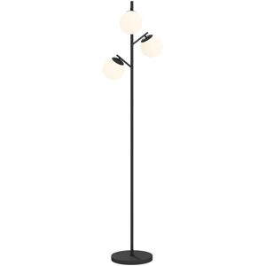 HOMCOM Modern Tree Floor Lamp with 3 Light, for Living Room Bedroom, Black