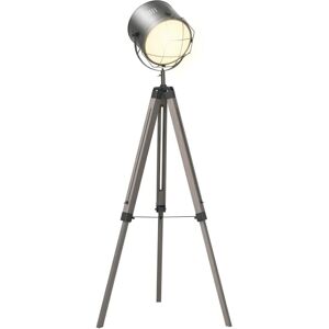 Tripod Floor Lamp Height Adjustable E27 Base for Living Room Bedroom - Homcom