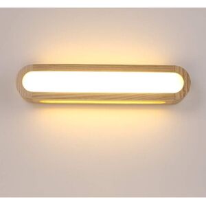 IKODM Indoor led Wall Light, Dimmable Wooden Wall Lamp led Wall Sconce for Living Room Bedroom Stairs Hallway Bathroom (45CM) - RWLighting & Lighting /
