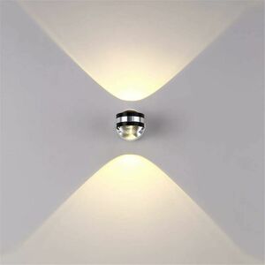 HOOPZI Indoor Wall Light led 6W Decorative Lamp Modern Creative Original Lighting Design Lights Aluminum for Bedroom Home Hallway Living Room Warm White