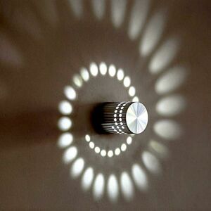 HOOPZI Indoor Wall Light led Modern Effect 3W Cold White Light Aluminum Decorative Atmosphere Wall Lamp Lamp For Kids Room Corridor Hotel Restaurant Kitchen