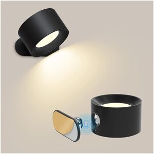TONCHEAN Indoor Wall Light, Touch led Wall Lamp with usb Charging Port Touch Control, 3 Brightness Levels 3 Temperatures 360° Rotatable Bedside Lamp for