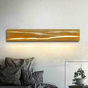 HOOPZI Indoor Wall Light Wooden Bedroom Wall Lamp - 3000K Warm White led 12W Rotatable Corridor Night Lamp with Switch Indoor Lighting for Bar Staircase