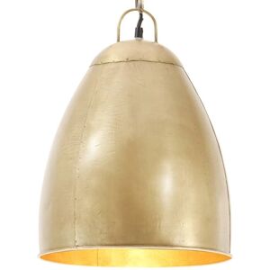 Industrial Hanging Lamp 25 W Brass Round 32 cm E27 vidaXL