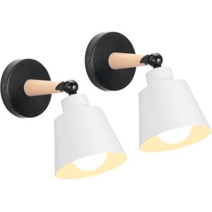 BEIJIYI Industrial Vintage Wall Light Fixtures, E27 Ceiling Lights, Adjustable Retro Metal Indoor Wall Lamp for Bedroom, Kitchen, Restaurant (Without Switch,